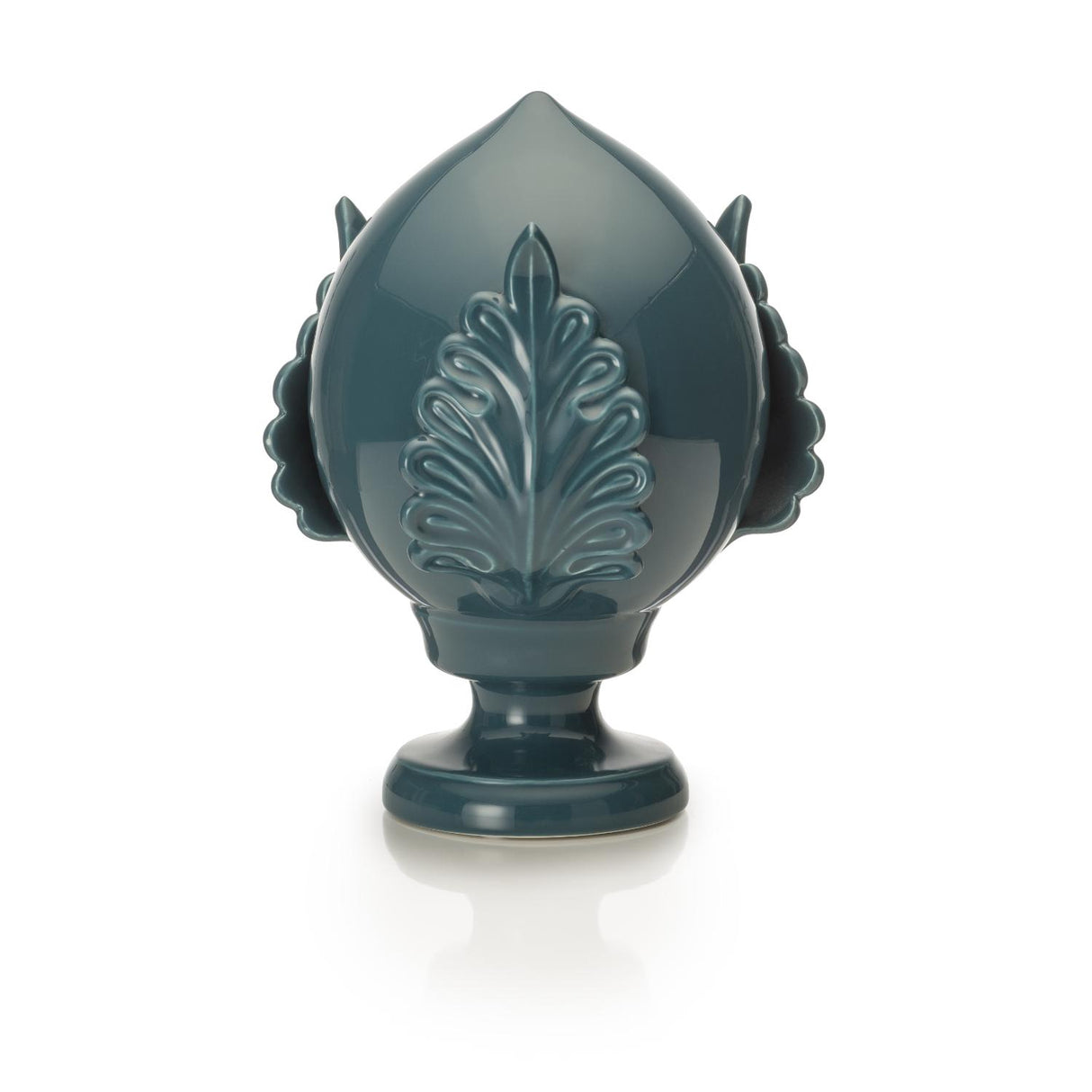 PALAIS ROYAL Pumo Pomo Pugliese Decorazione Blu Ottanio 30cm Ceramica