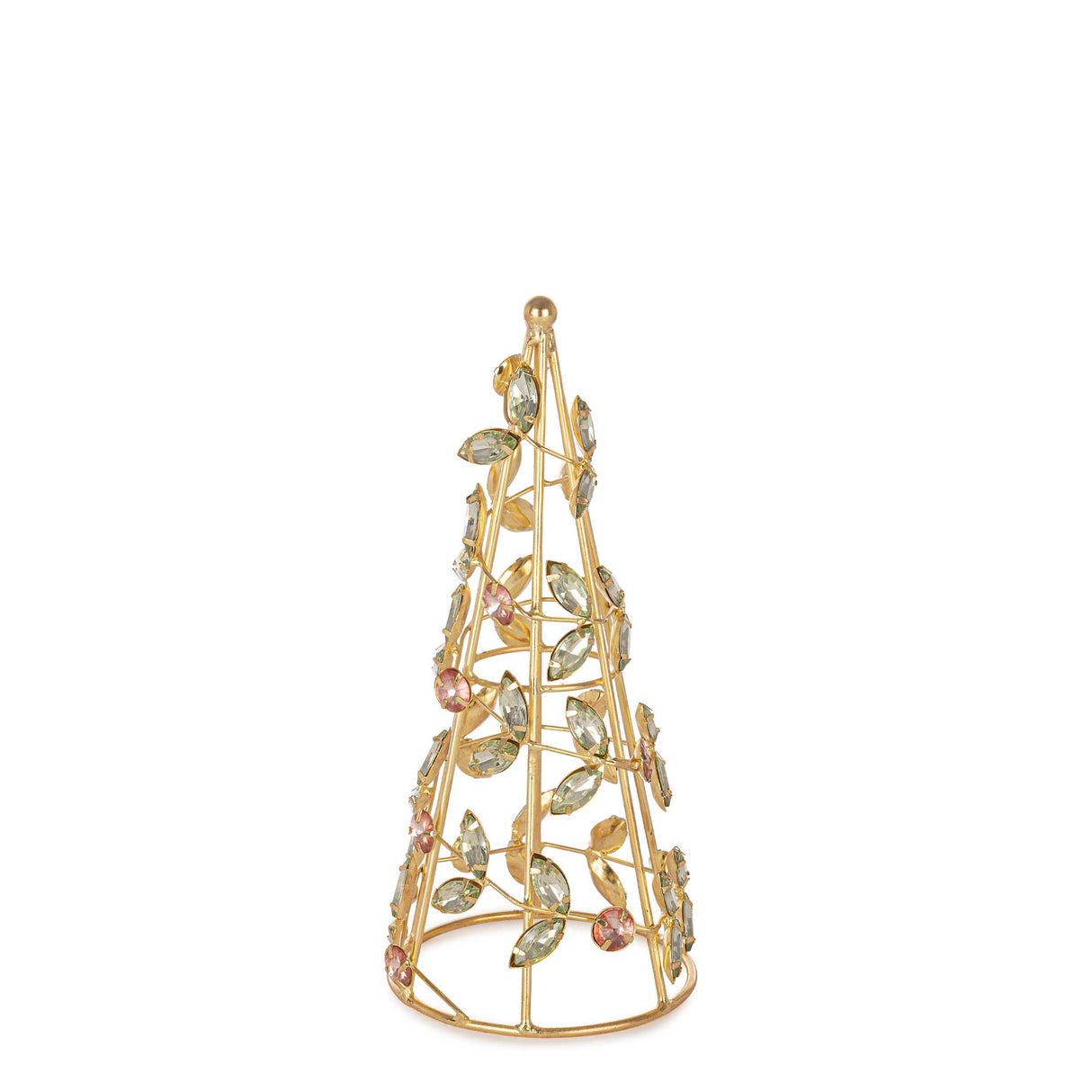 BIZZOTTO Pino di Natale Pacey 20cm Verde Oro Metallo