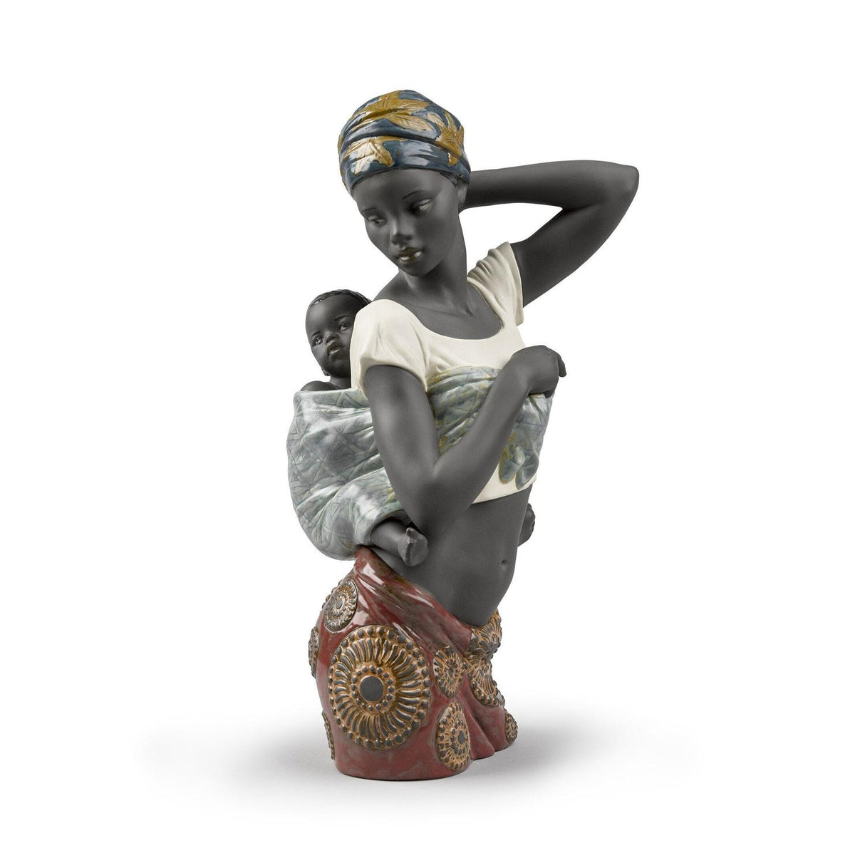 LLADRO' Figurina Sapore Africano 38x20cm Porcellana