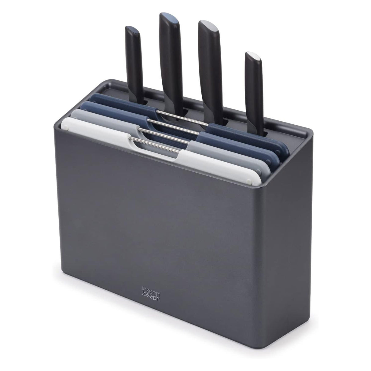 JOSEPH JOSEPH Folio Icon Plus Taglieri e Coltelli Set 8 Pezzi Grafite