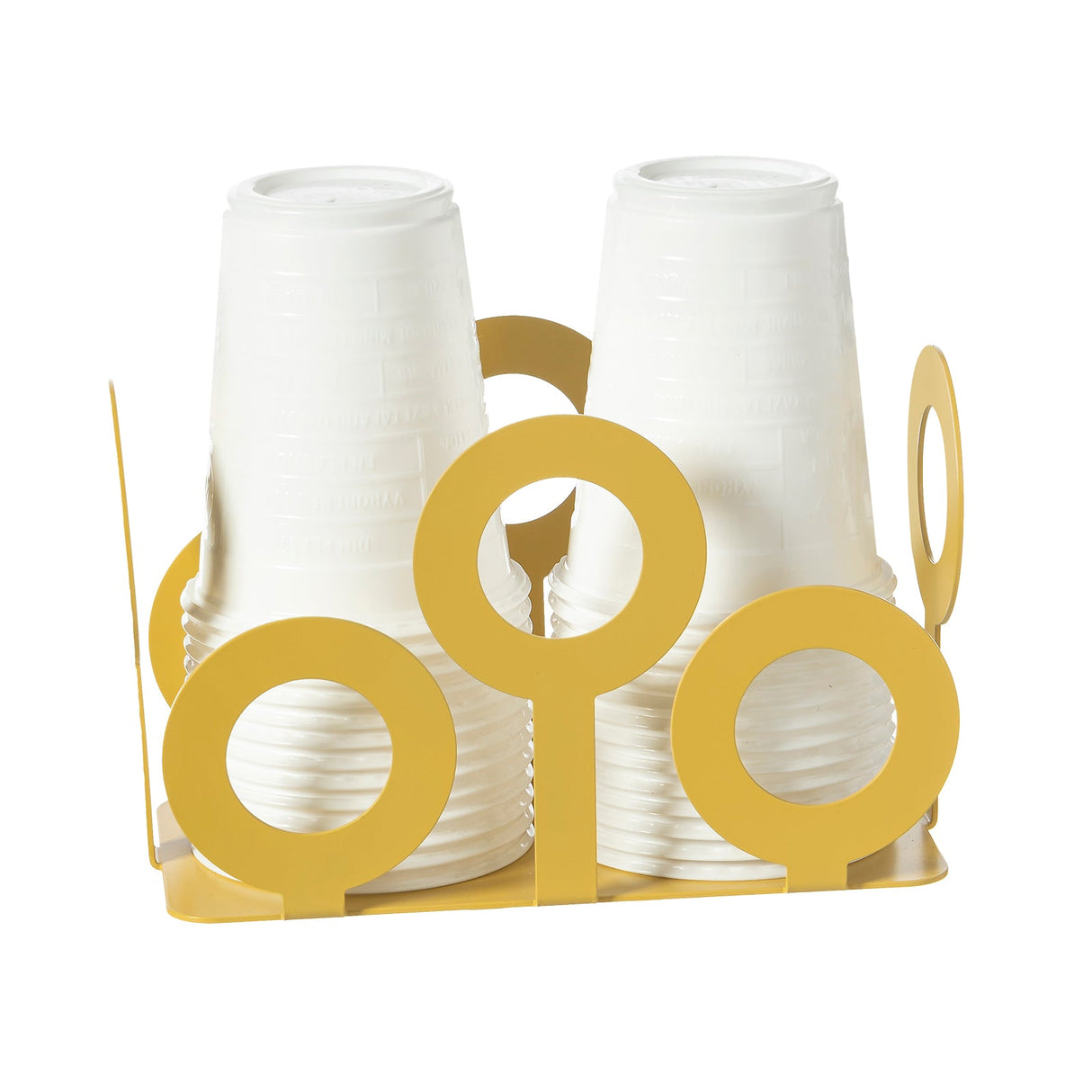 ARTI & MESTIERI Porta Bicchieri Bollicine Ocra 10x16cm