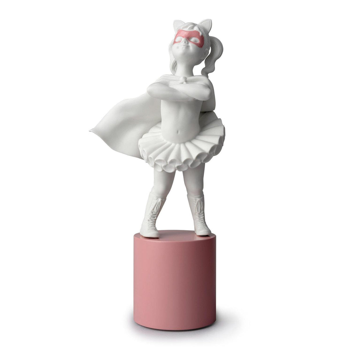 LLADRO' Figura Scultura Sono Una Supereroina 40x17cm Porcellana