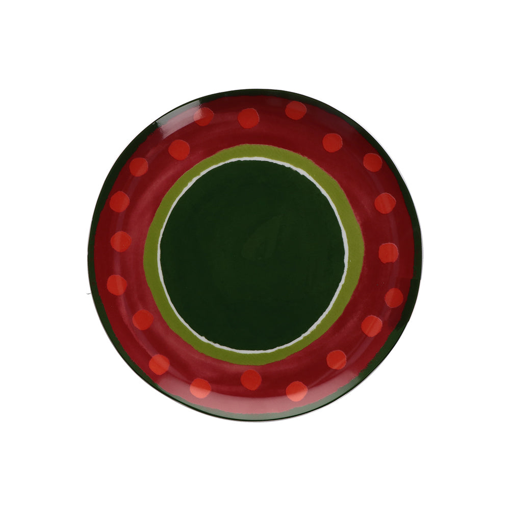 ROSE & TULIPANI - Cozy Cottage Piatto Piano Natalizio 27cm Porcellana