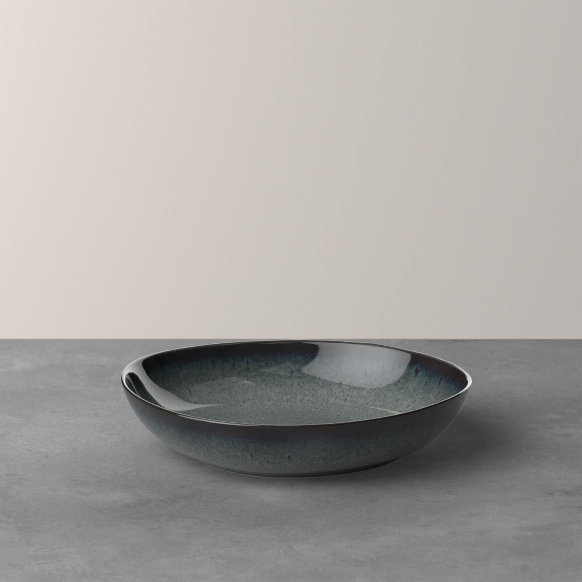 VILLEROY & BOCH Lave Gris Deep Plate Flat Bowl 21cm Set 6 Pieces Terracotta