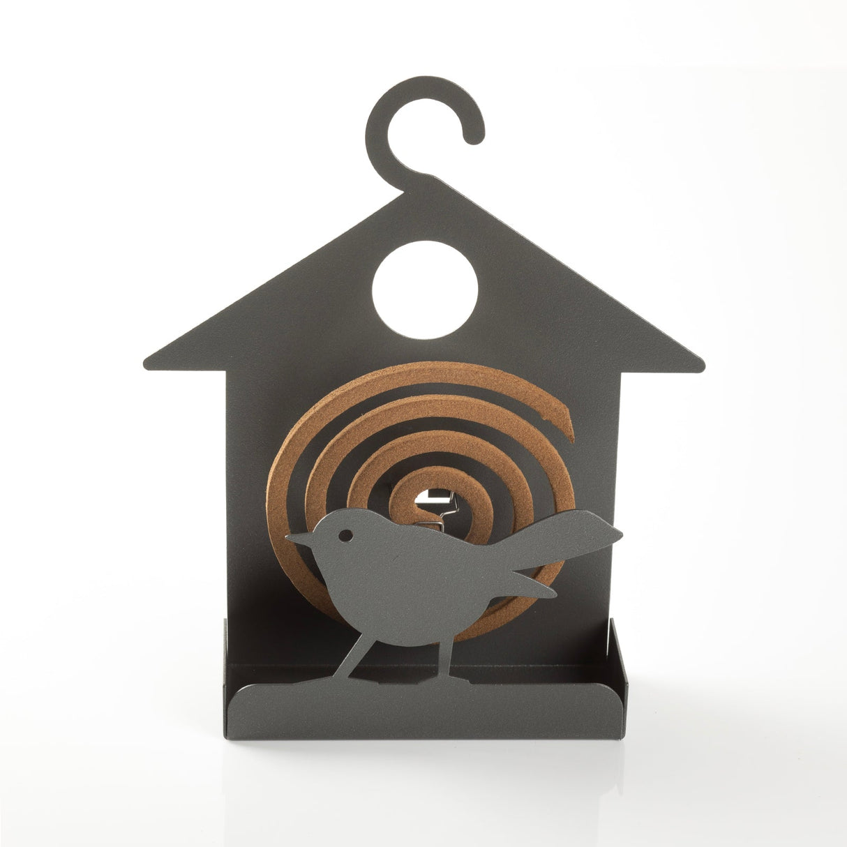 ARTI & MESTIERI Porta Zampirone Design Uccellino da Tavolo Fango