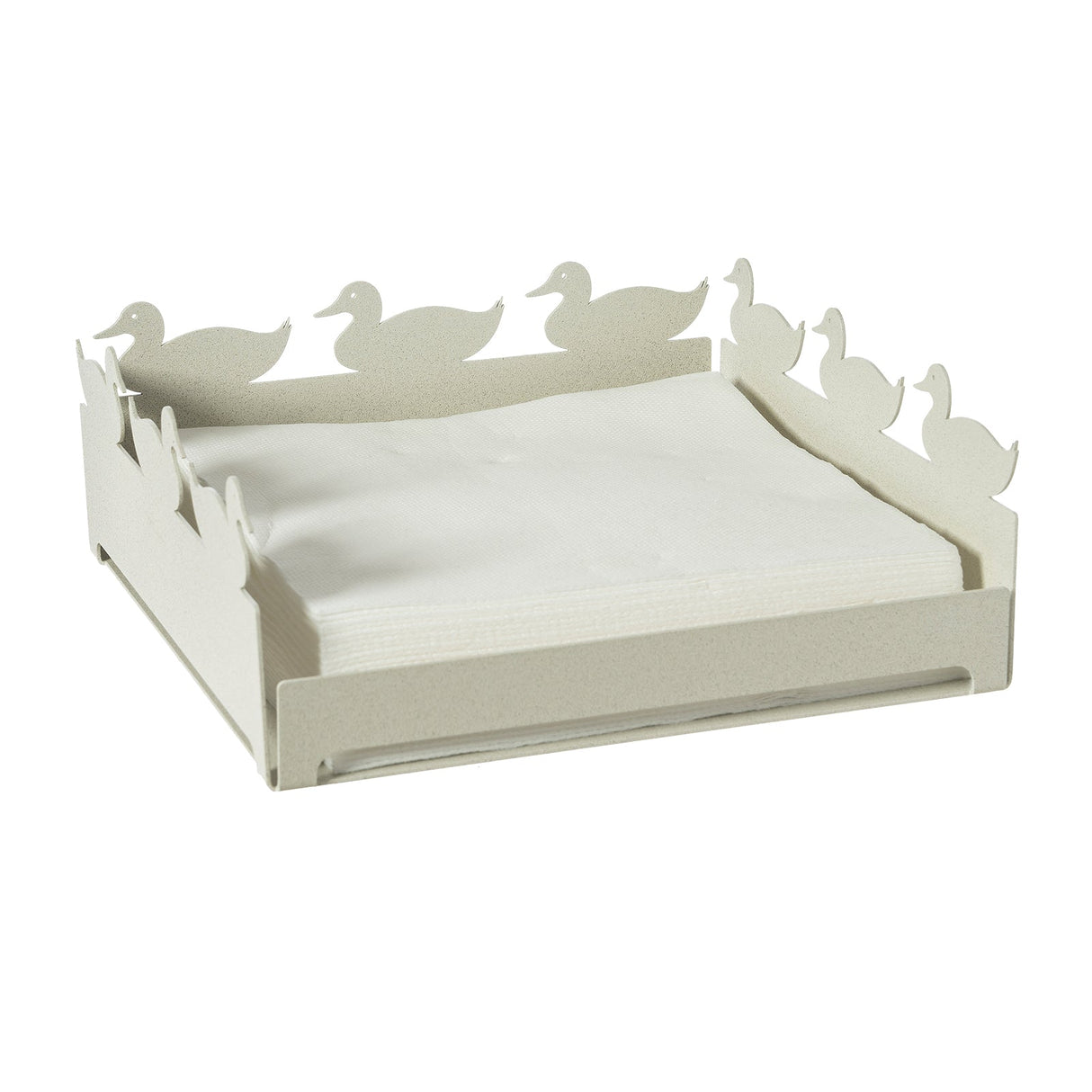 ARTI & MESTIERI Portatovaglioli Grande Duck Avorio 8x21cm