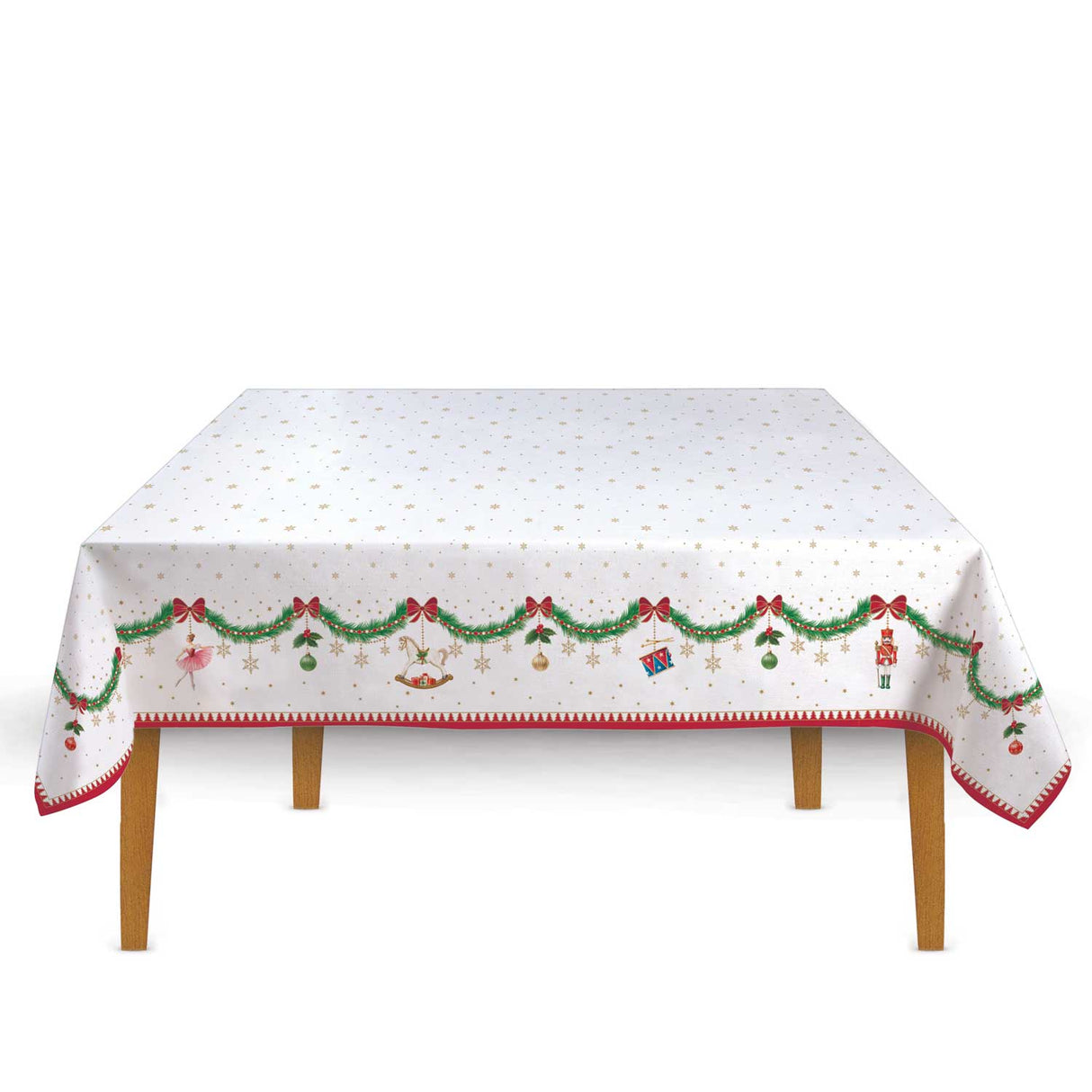 EASY LIFE Magie de Noel Tovaglia Rettangolare Natalizia 180x145cm Cotone 100%