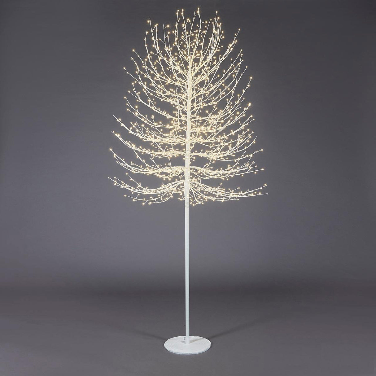 EDG Enzo De Gasperi Beech Christmas Decoration White Christmas Tree 1300 LED 210cm