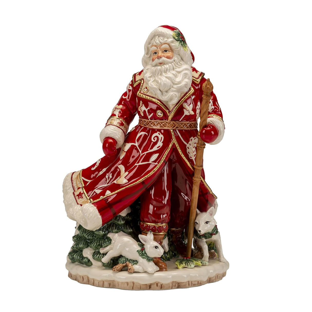FITZ & FLOYD Santa Claus 34cm Christmas Decoration Porcelain