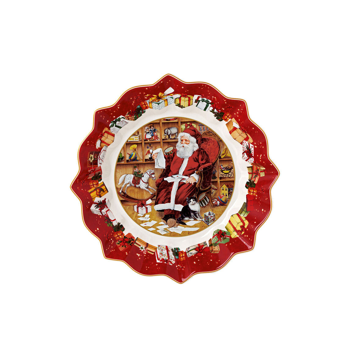 VILLEROY & BOCH Toy's Fantasy Alzata Ciotola con Piede Natalizia 24x12cm Porcellana