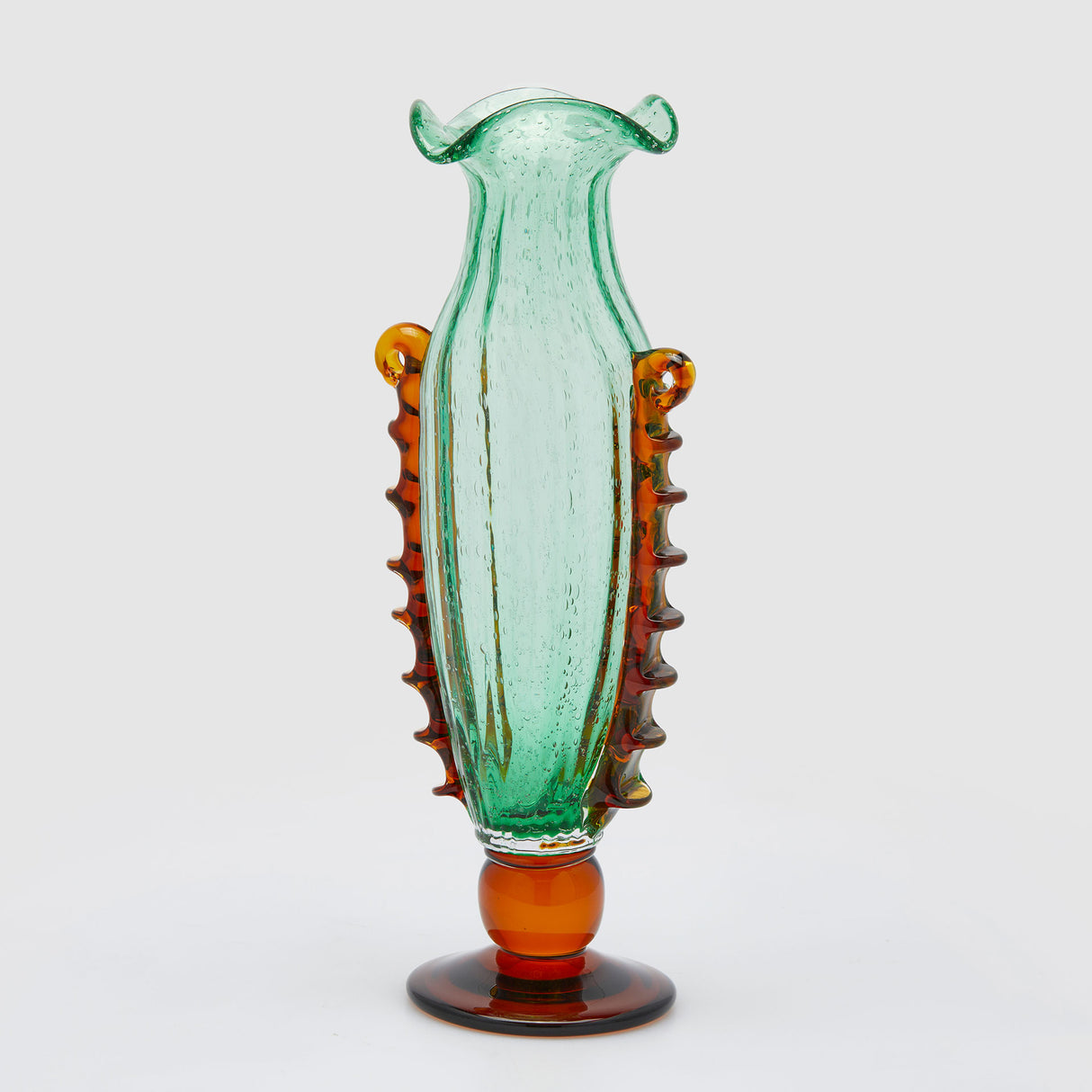 EDG Enzo De Gasperi Vaso Corinto 50cm Verde Vetro