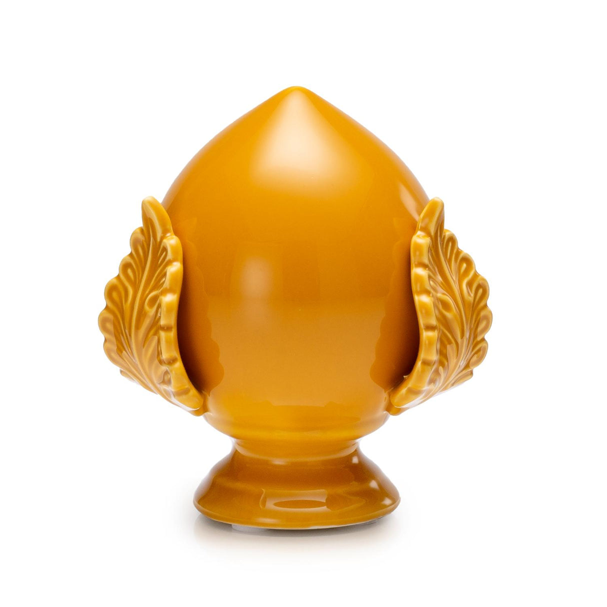 PALAIS ROYAL Pumo Pugliese Pomo Decoration 12cm Amber Ceramic
