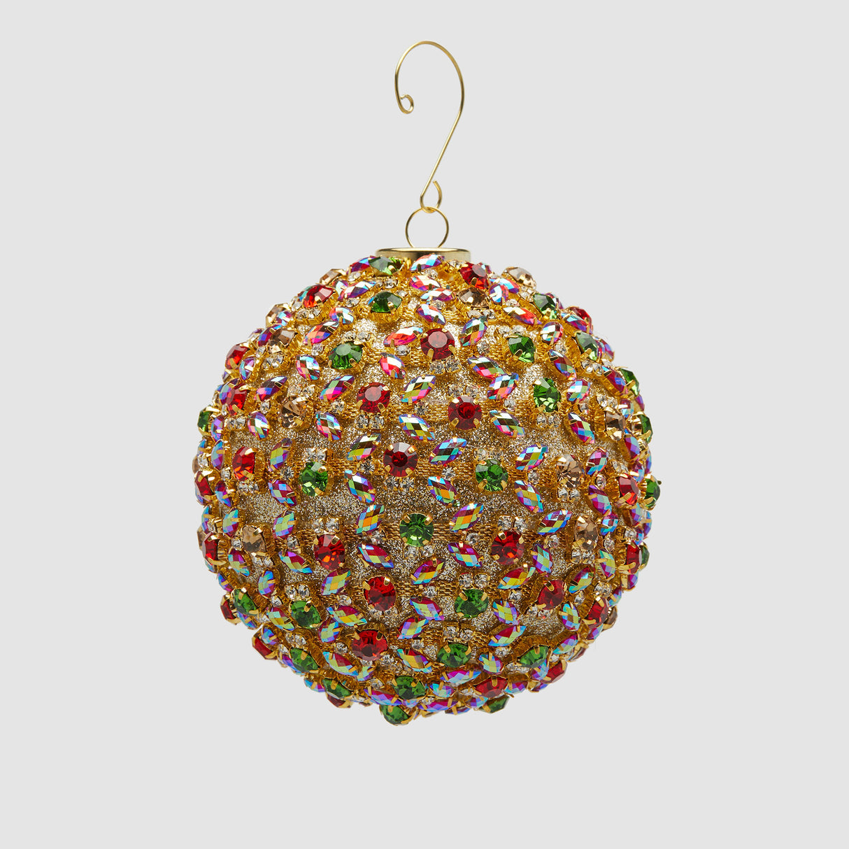 EDG Enzo De Gasperi Addobbo Pallina Sfera di Natale Godiva 10cm Multicolore