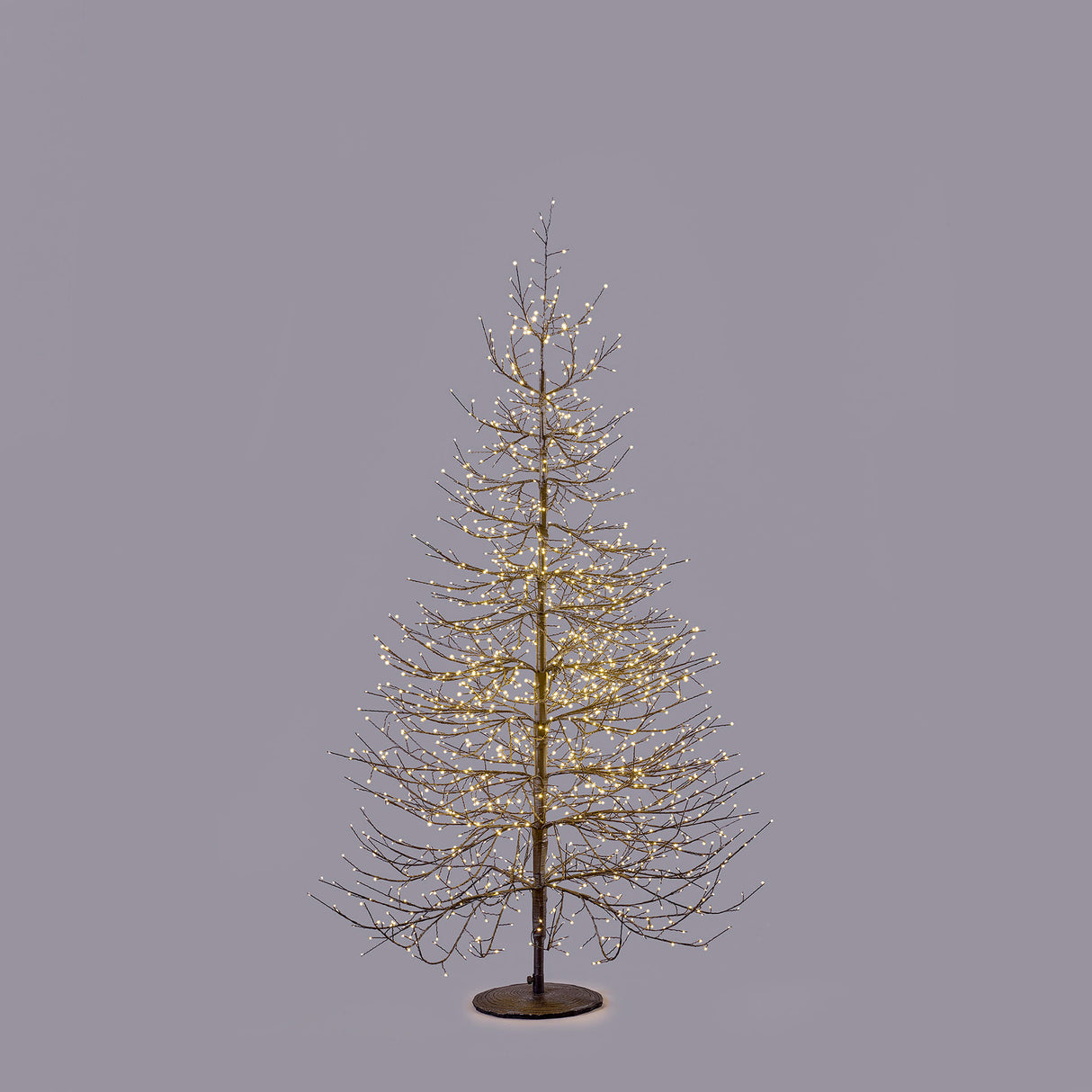 EDG Enzo De Gasperi Faggio Rich Albero di Natale con 1940 Microled 180x115cm Nero