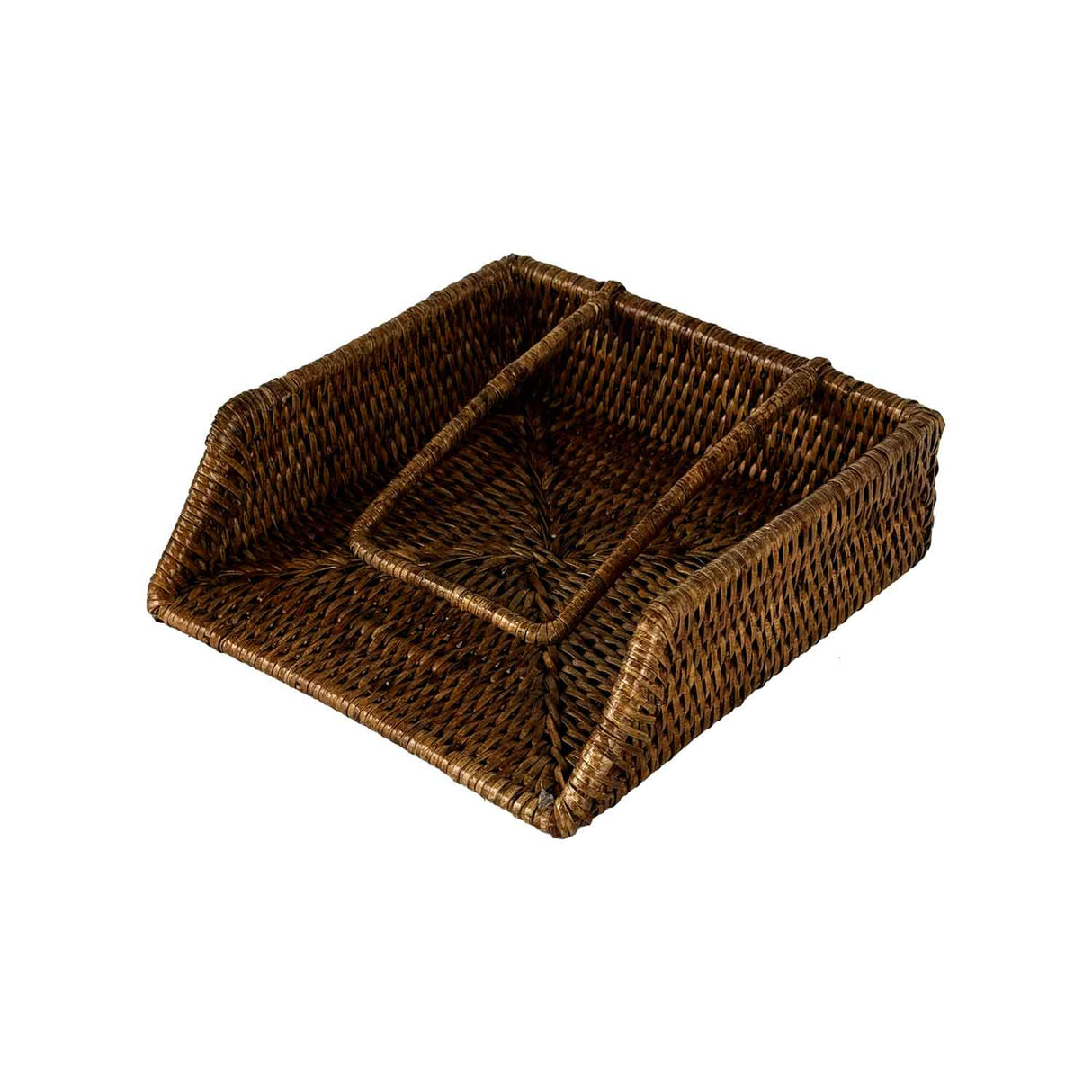 LA PORCELLANA BIANCA Botanio Portatovaglioli in Rattan 22x22cm