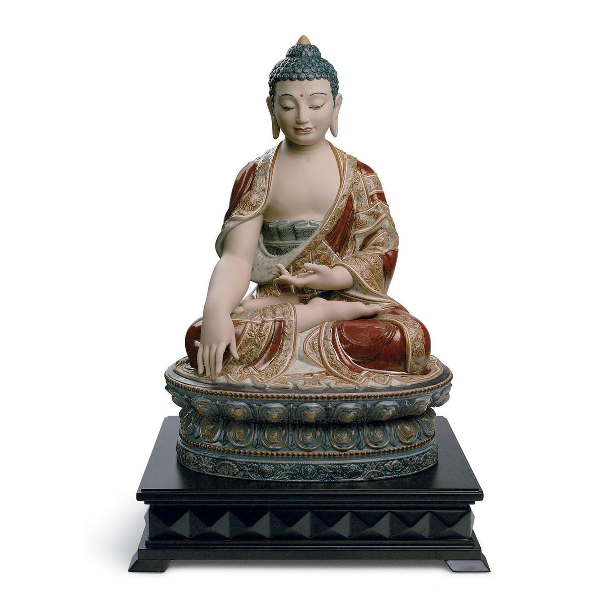 LLADRO' Figurina Budda Shakyamuni Terra Edizione Limitata 60x38cm Porcellana