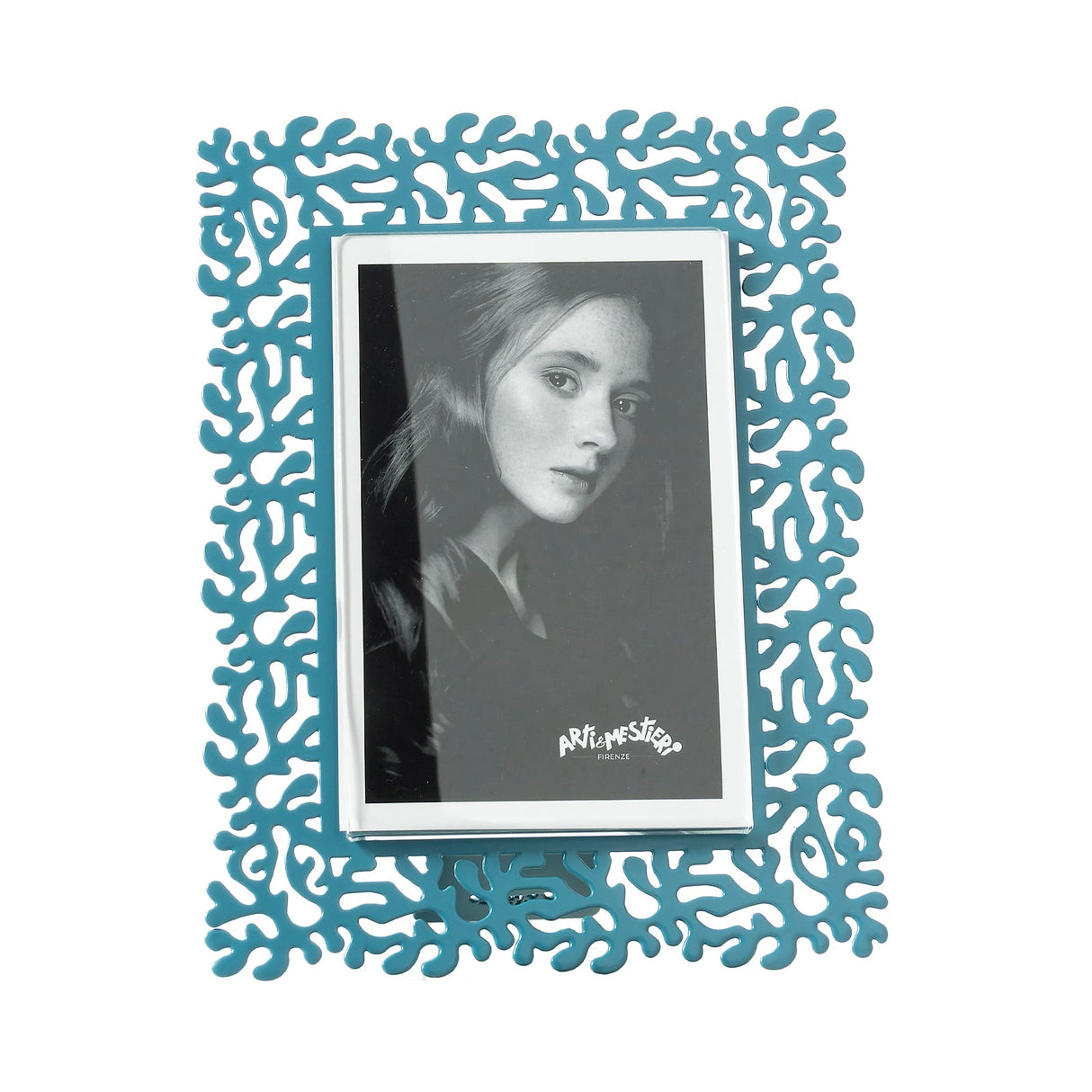 ARTI & MESTIERI Portafoto Corallo Grande Blu Oltremare 26,4x21,6cm