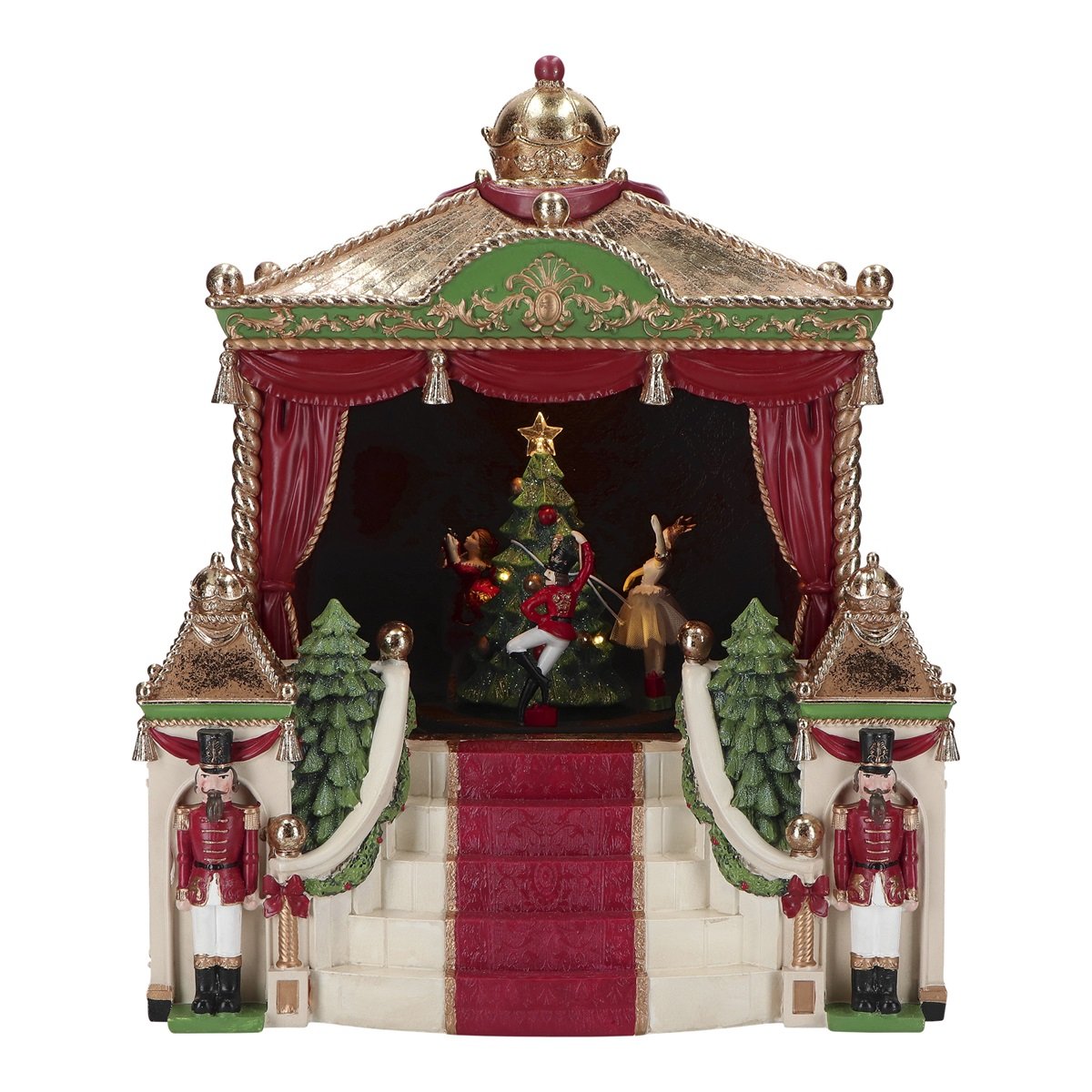 TIMSTOR Carosello Natalizio Teatro Balletto Schiaccianoci con Movimento e Musica 40x34cm