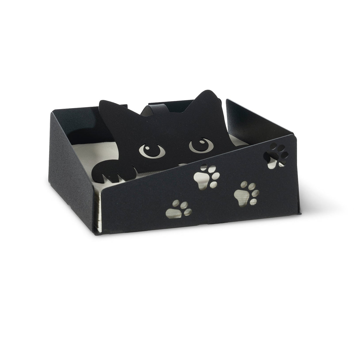 ARTI & MESTIERI Portatovaglioli Silvestro Nero 6,5x17cm