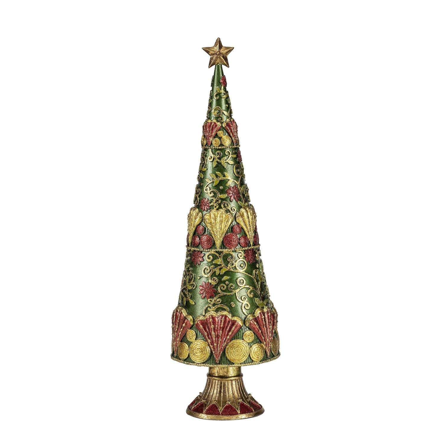 PALAIS ROYAL Polyresin Christmas Tree 33cm Christmas Decoration