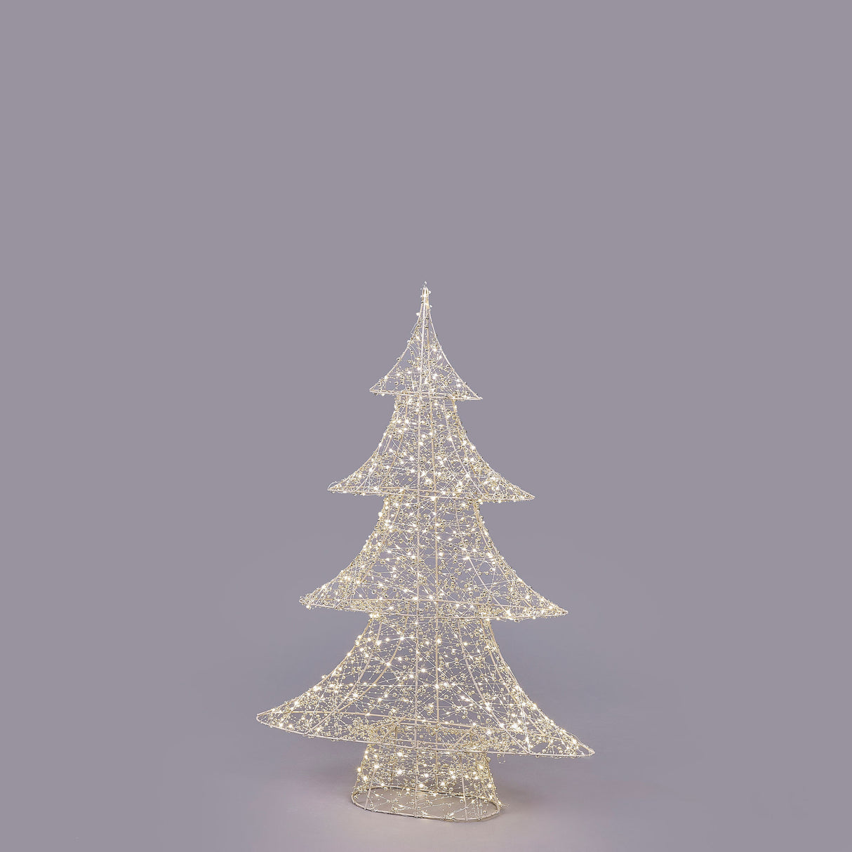 EDG Enzo De Gasperi Albero Led Pearls 600 Microled 100x66cm Oro Chiaro