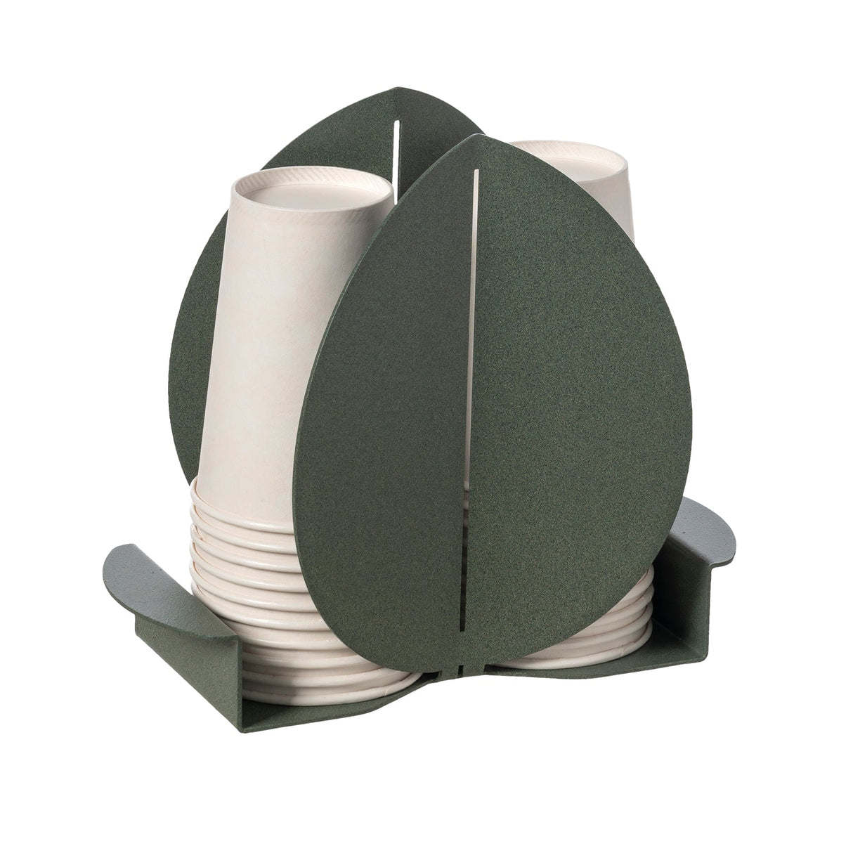 ARTI & MESTIERI Porta Bicchieri Ficus Verde Salvia