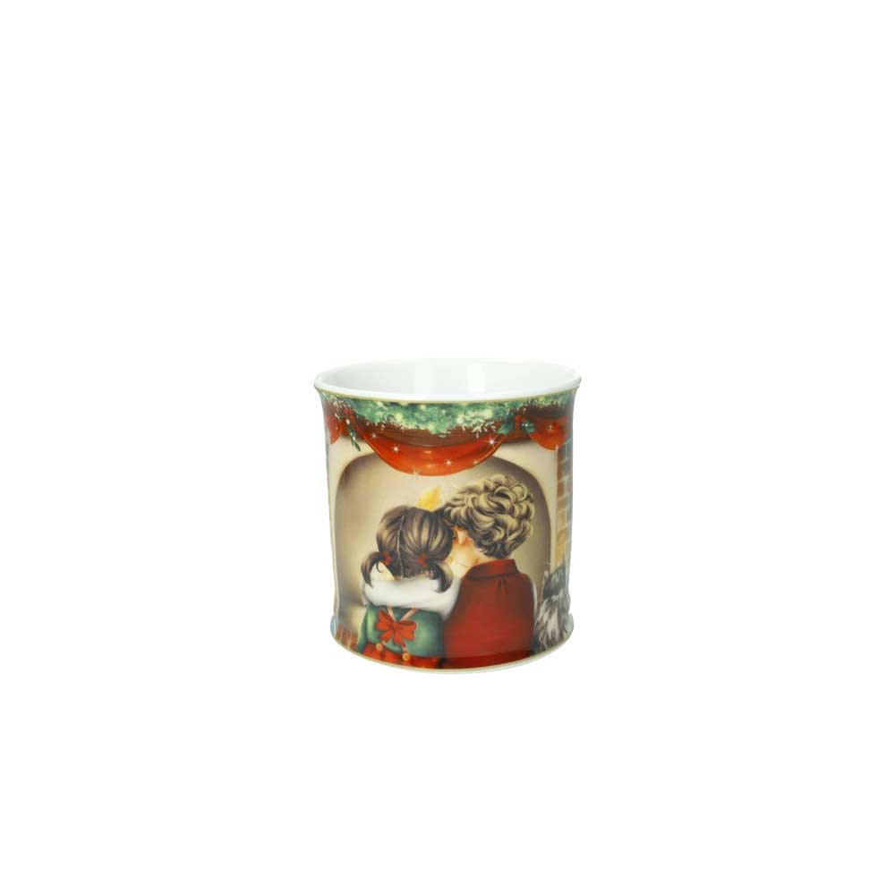 BRANDANI Cuccioli Tazza MUG Bimbi Caminetto 350ml Porcellana