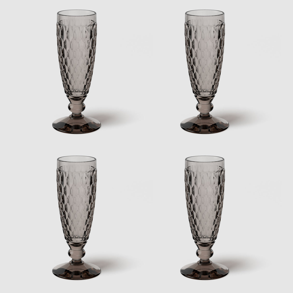 VILLEROY & BOCH Boston Coloured Calice da Champagne Spumante 120ml Grigio Cristallo