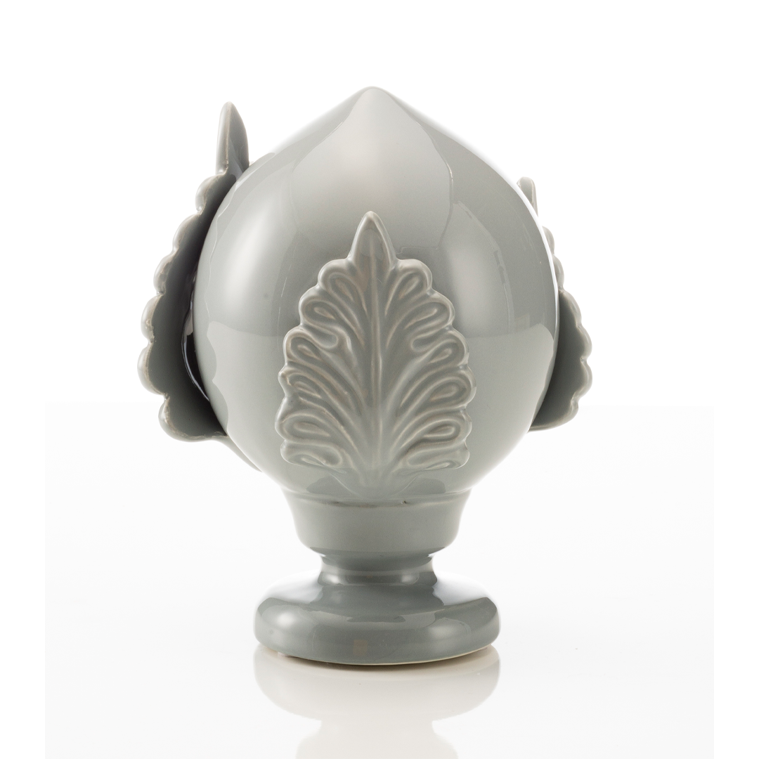 PALAIS ROYAL Pumo Pugliese Pomo Pearl Gray Decoration 20cm Ceramic