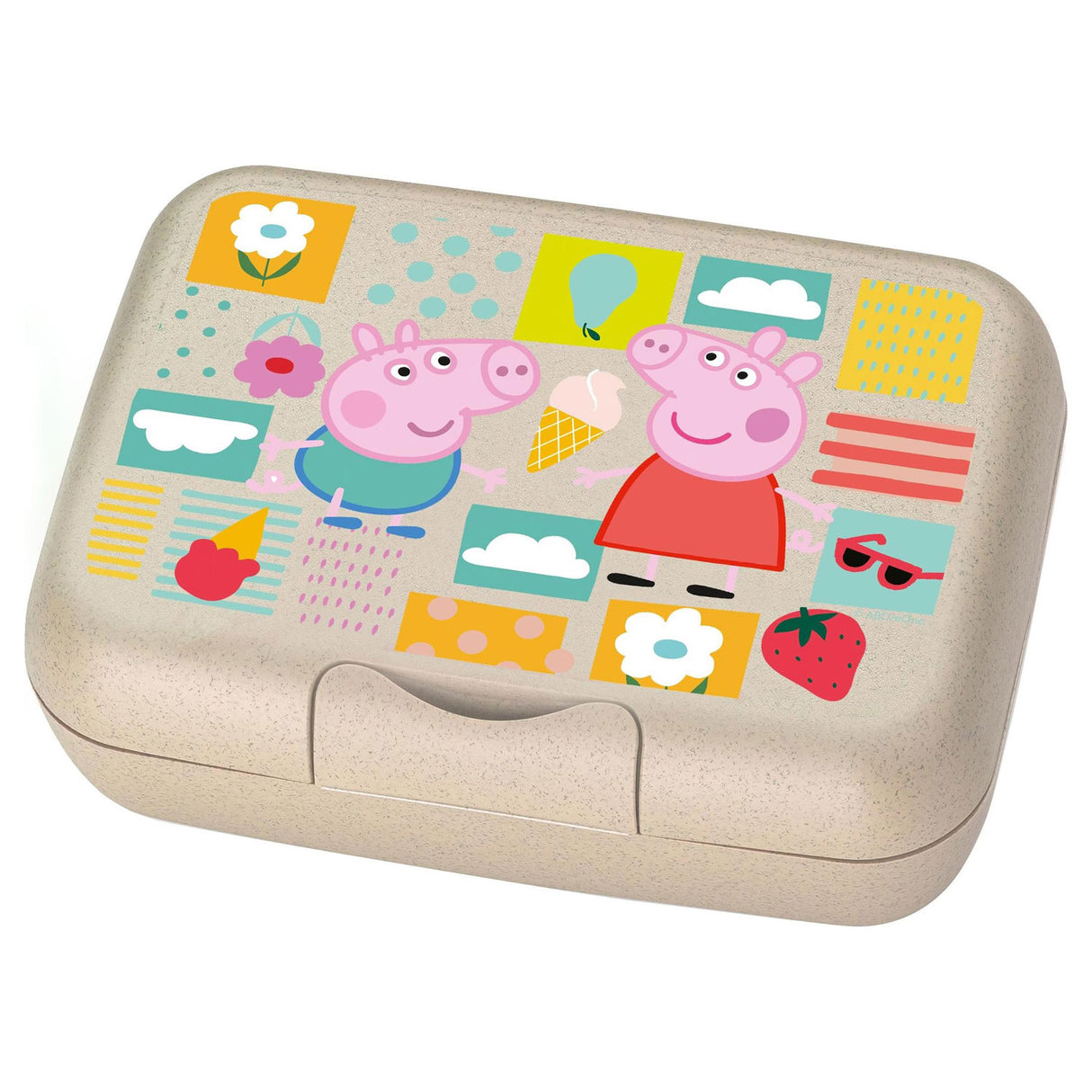 KOZIOL Children's Lunch Container Candy L Peppa Pig 19x14cm Organic Sand