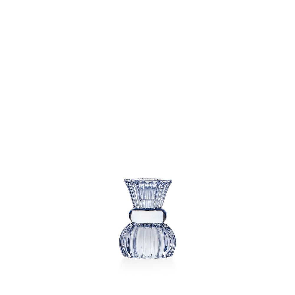 EMÒ ITALIA Marrakech Candeliere Mini in Vetro Blu 8cm