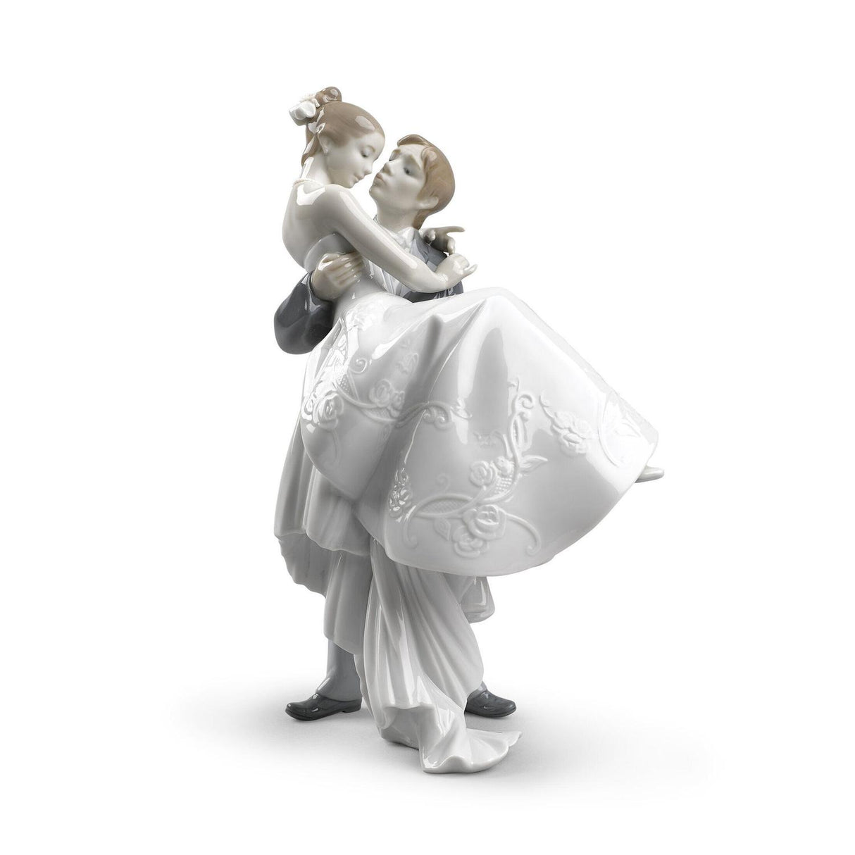 LLADRO' Figurina Coppia Il Giorno Più Felice 27x17cm Porcellana