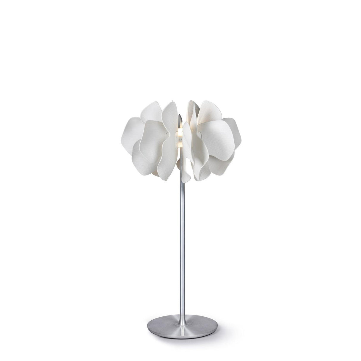 LLADRO' Nightbloom Lampada da Terra Bianco Piccolo 130x40cm Porcellana