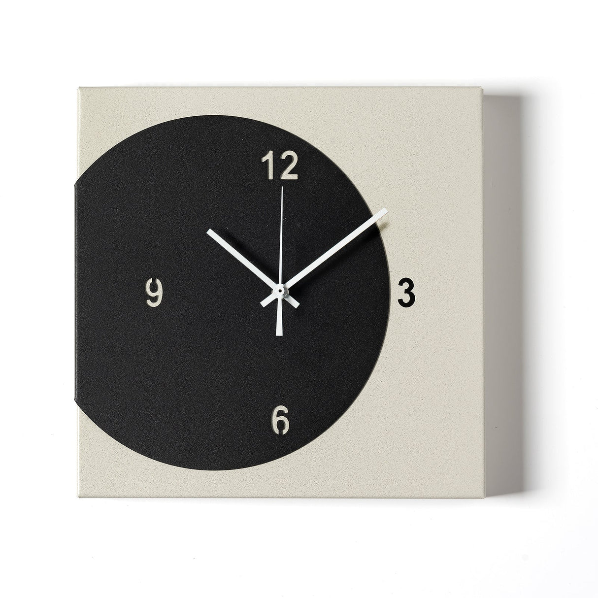 ARTI & MESTIERI Orologio di Design Minimal Ecleo Avorio Nero 28x28cm