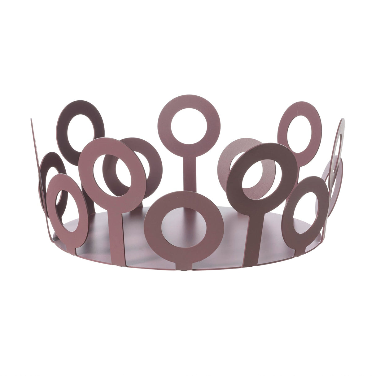 ARTI & MESTIERI Centrotavola Piccolo Bollicine Viola Ametista 10x22,5cm