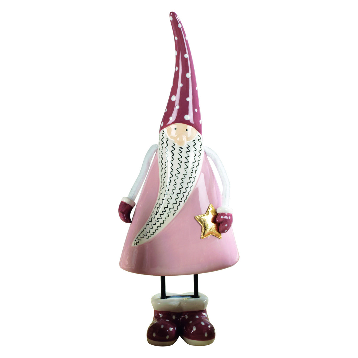 MASCAGNI CASA - Santa Claus Ceramic H 35.5 cm Santa Christmas Objects