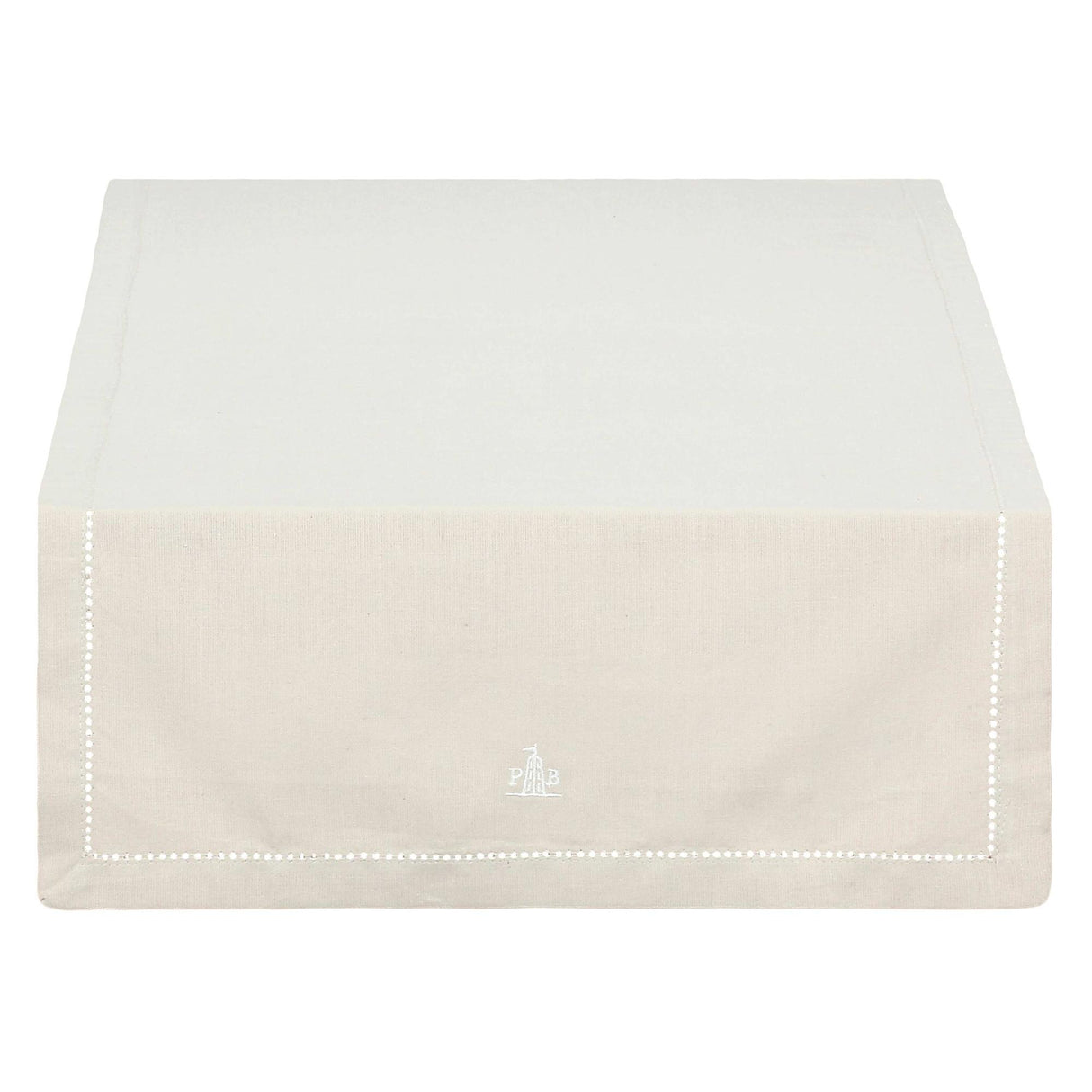 LA PORCELLANA BIANCA Manto Stripe Runner 143x45cm Ecru 100% Cotton