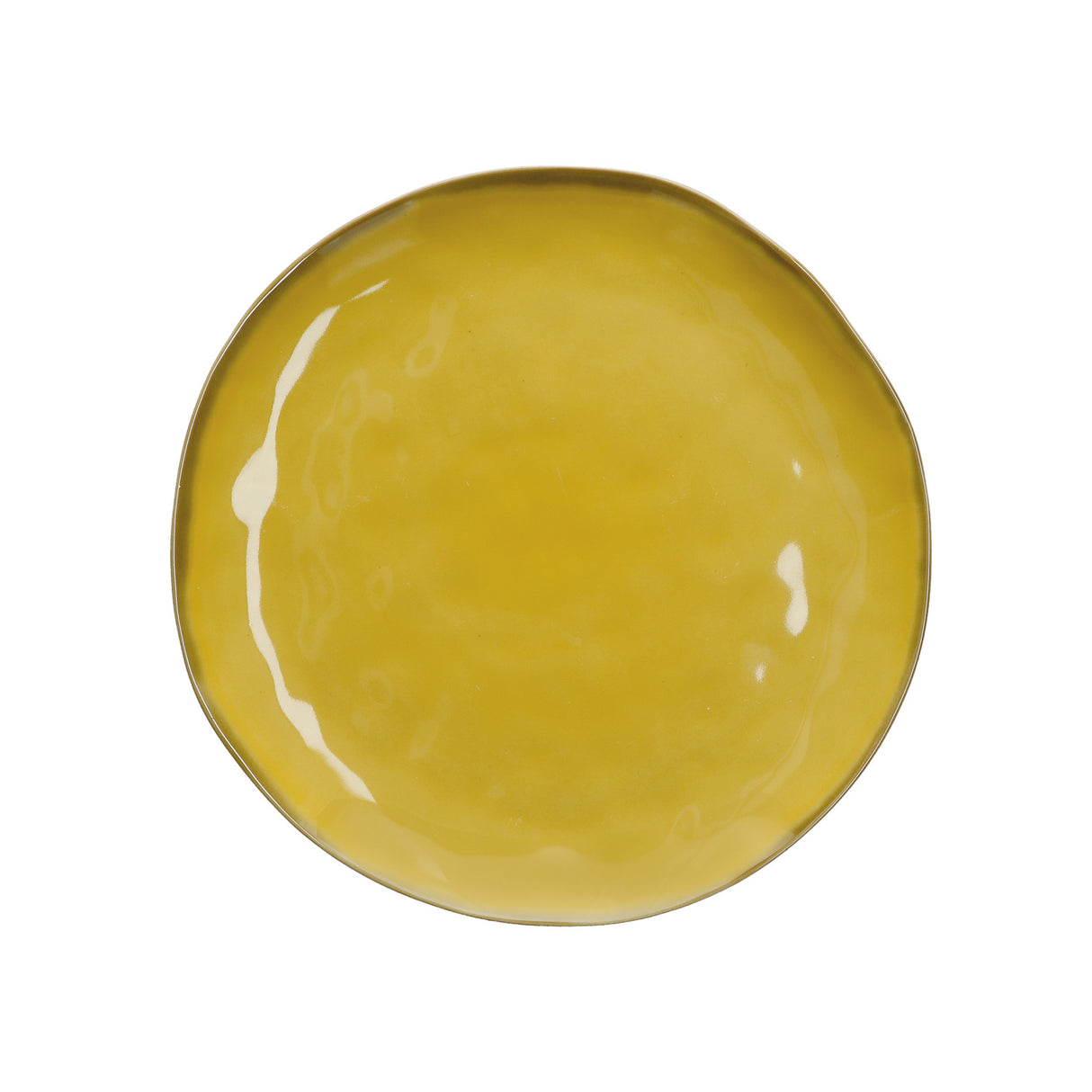 ROSE & TULIPANI Concerto Piatto Piano Ocra 27cm Stoneware