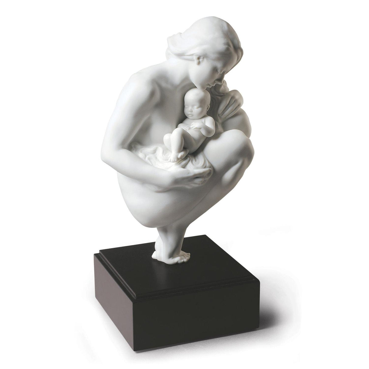 LLADRO' Statue Sculpture Figure in Porcelain Bond of Love 30cm Mother with Child Maternity