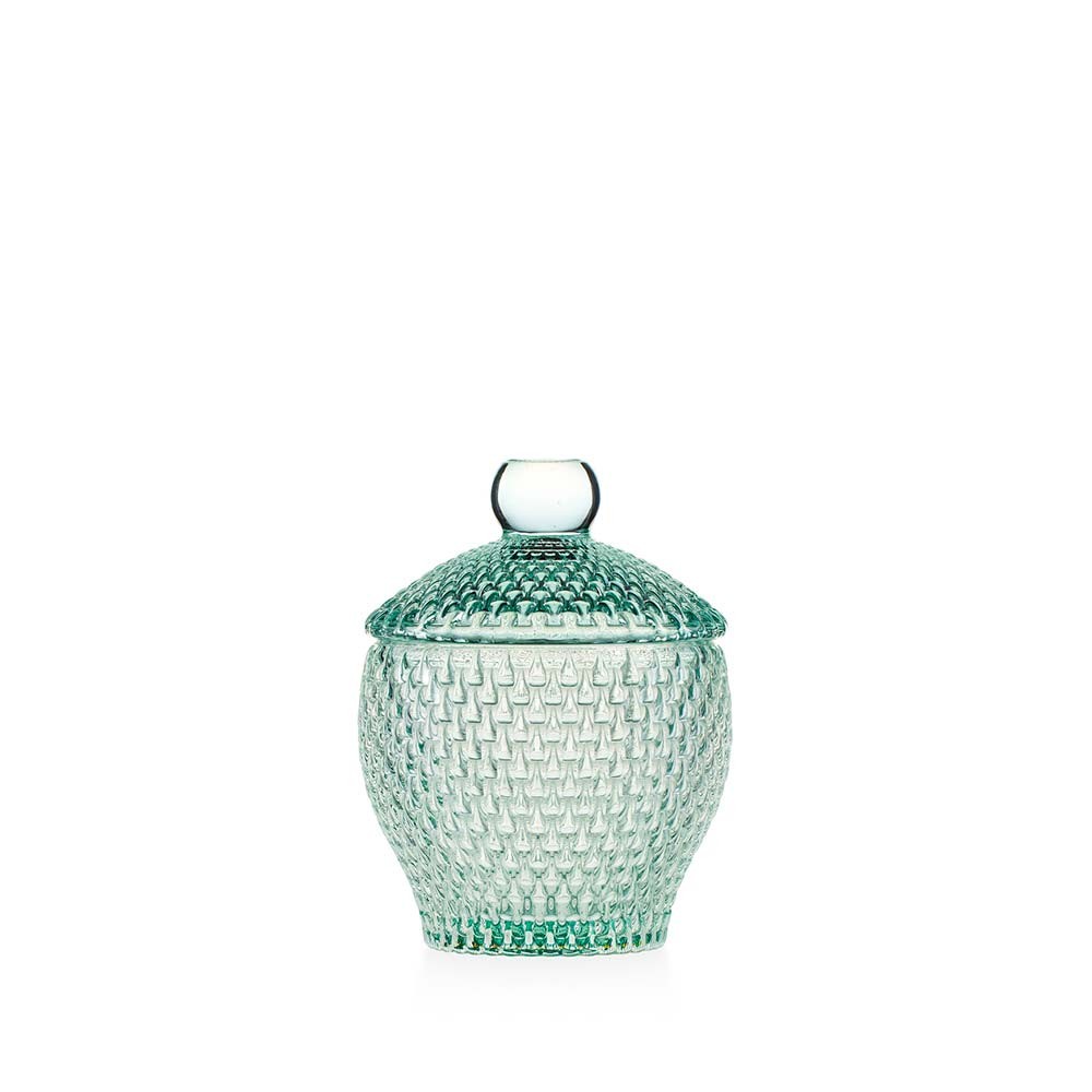 EMÒ ITALIA Convivium Scatola Porta Oggetti Verde 13,5X10cm Vetro