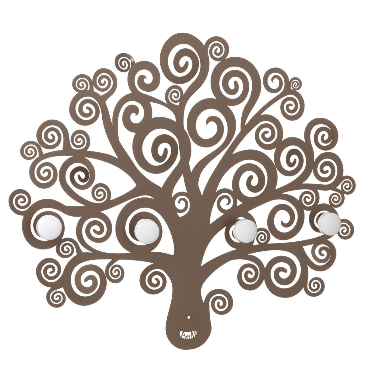 ARTI & MESTIERI Appendiabiti a Parete di Design Albero Della Vita Bronzo