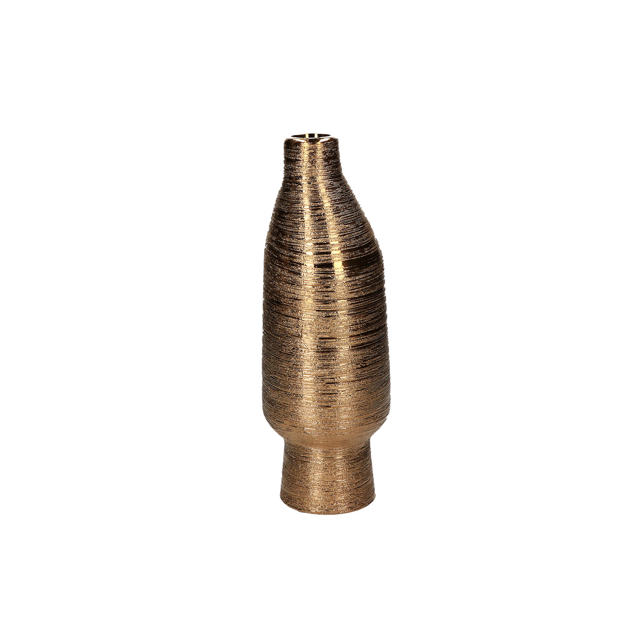 DOMESTIC RITUALS Eufemia Modern Decorative Vase 31cm Gold Ceramic