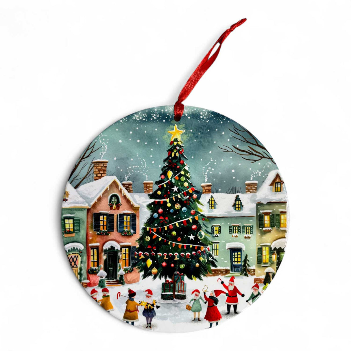 PALAIS ROYAL Sottopentola Natalizio in Ceramica e Sughero 21 cm Decorazione di Natale