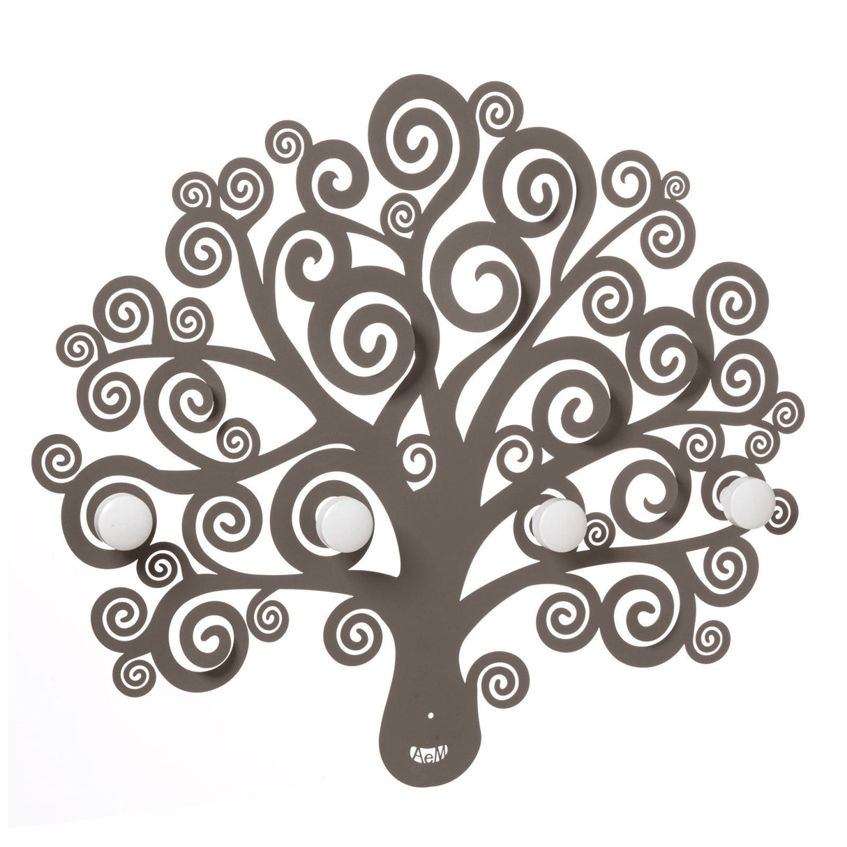 ARTI & MESTIERI Appendiabiti a Parete di Design Albero Della Vita Fango