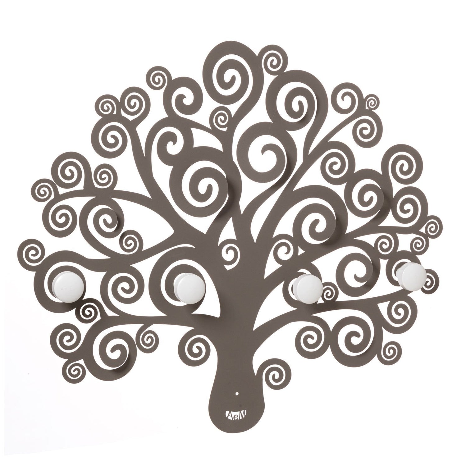 ARTI & MESTIERI Appendiabiti a Parete di Design Albero Della Vita Fango