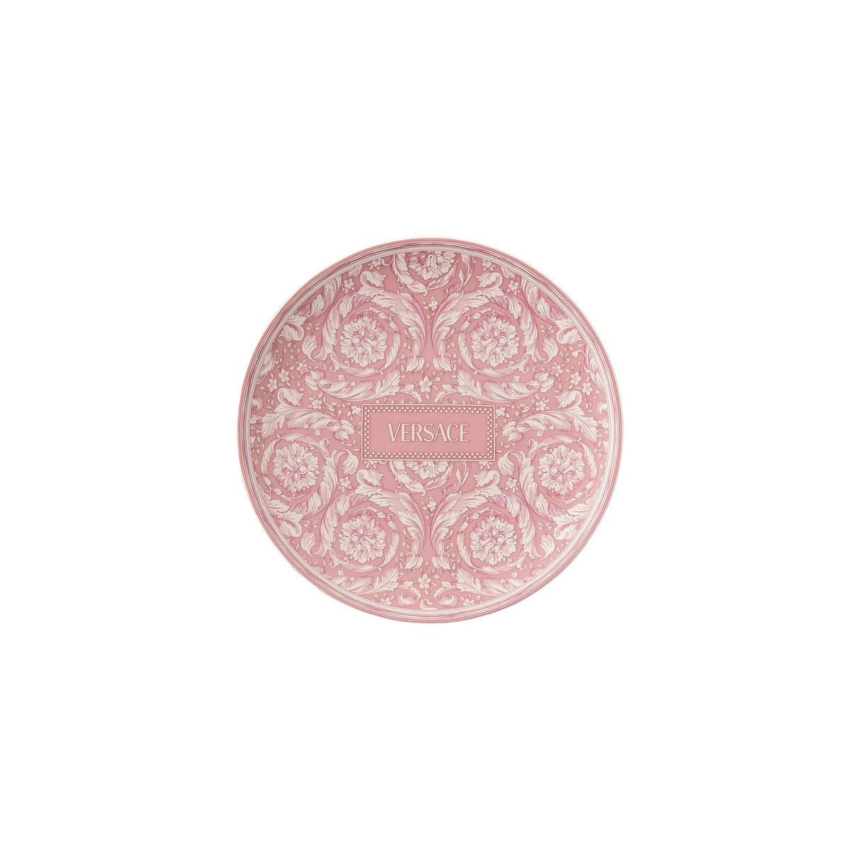 VERSACE Barocco Rose Plate Saucer 17cm Pink Porcelain