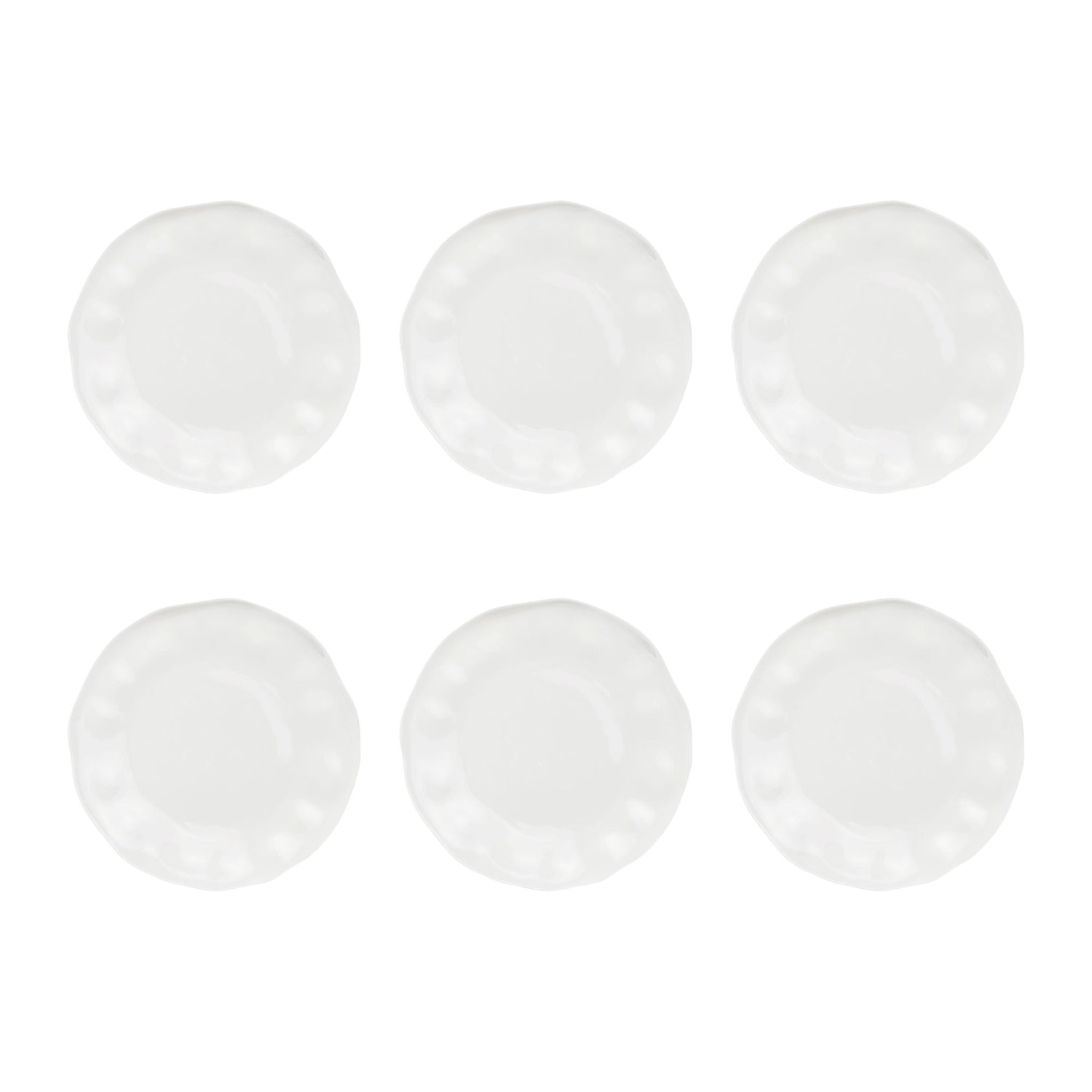 LA PORCELLANA BIANCA Lunia Set 6 Piatti Frutta 21,5cm Bianco Porcellana