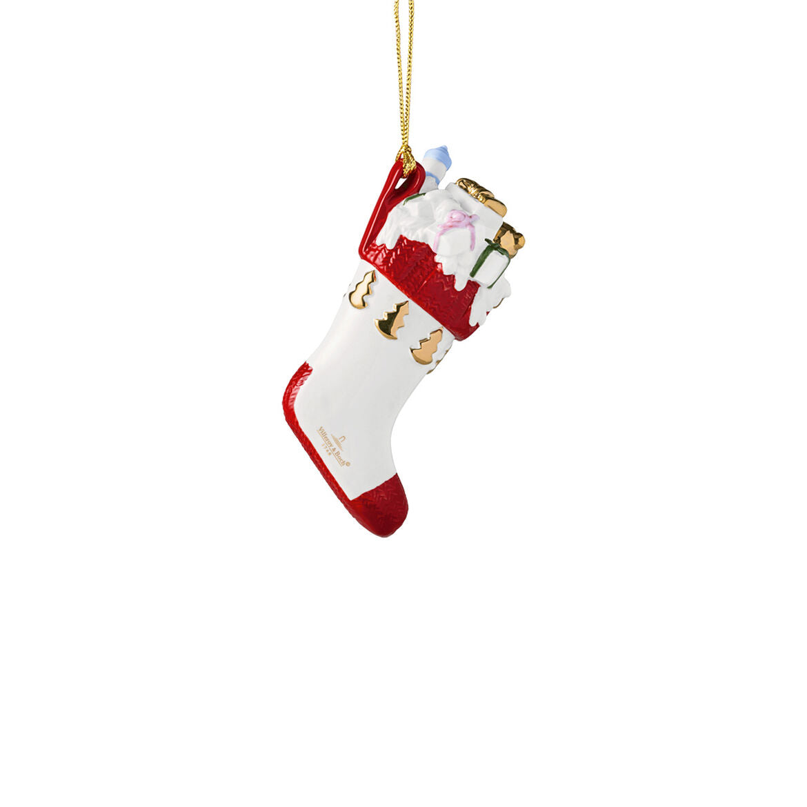 VILLEROY & BOCH Annual Ornaments 2024 Addobbo per Albero di Natale Stivale 13cm Porcellana