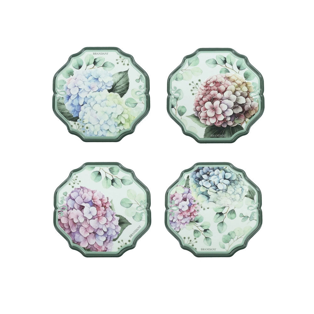 BRANDANI Flora Decorazione Sottomoka 12x12cm Ceramica e Sughero