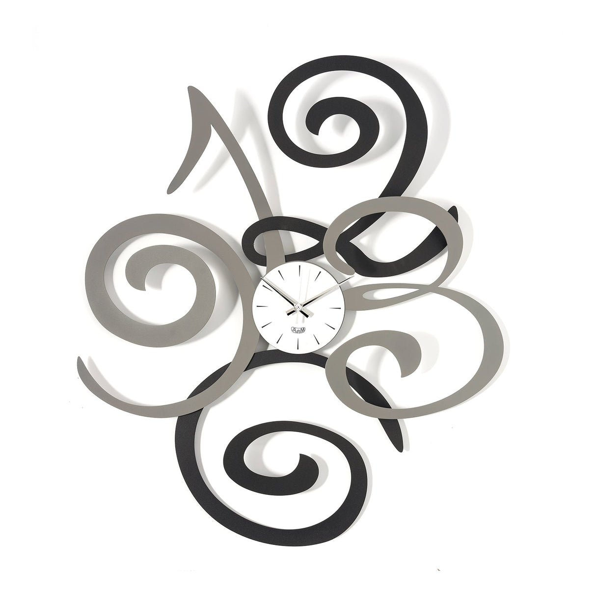 ARTI & MESTIERI Orologio da Parete Moderno Filomena Fango e Nero 80x93cm